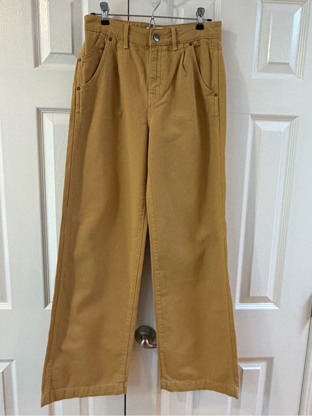 Current Elliot Carmel Color Postman Wide Leg Pants Size 25
